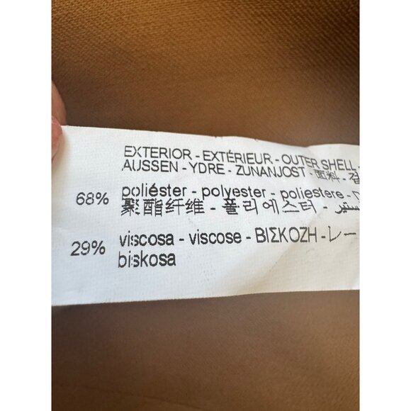 NWT ZARA XS Nutmeg Brown High Waisted Shorts Side Pockets - Picture 5 of 12